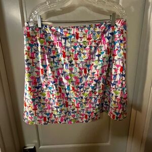 Colorful Cocktail Print Women's Skirt